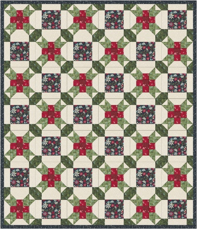 Sunflower Lane Holiday Ribbons Quilt Pattern