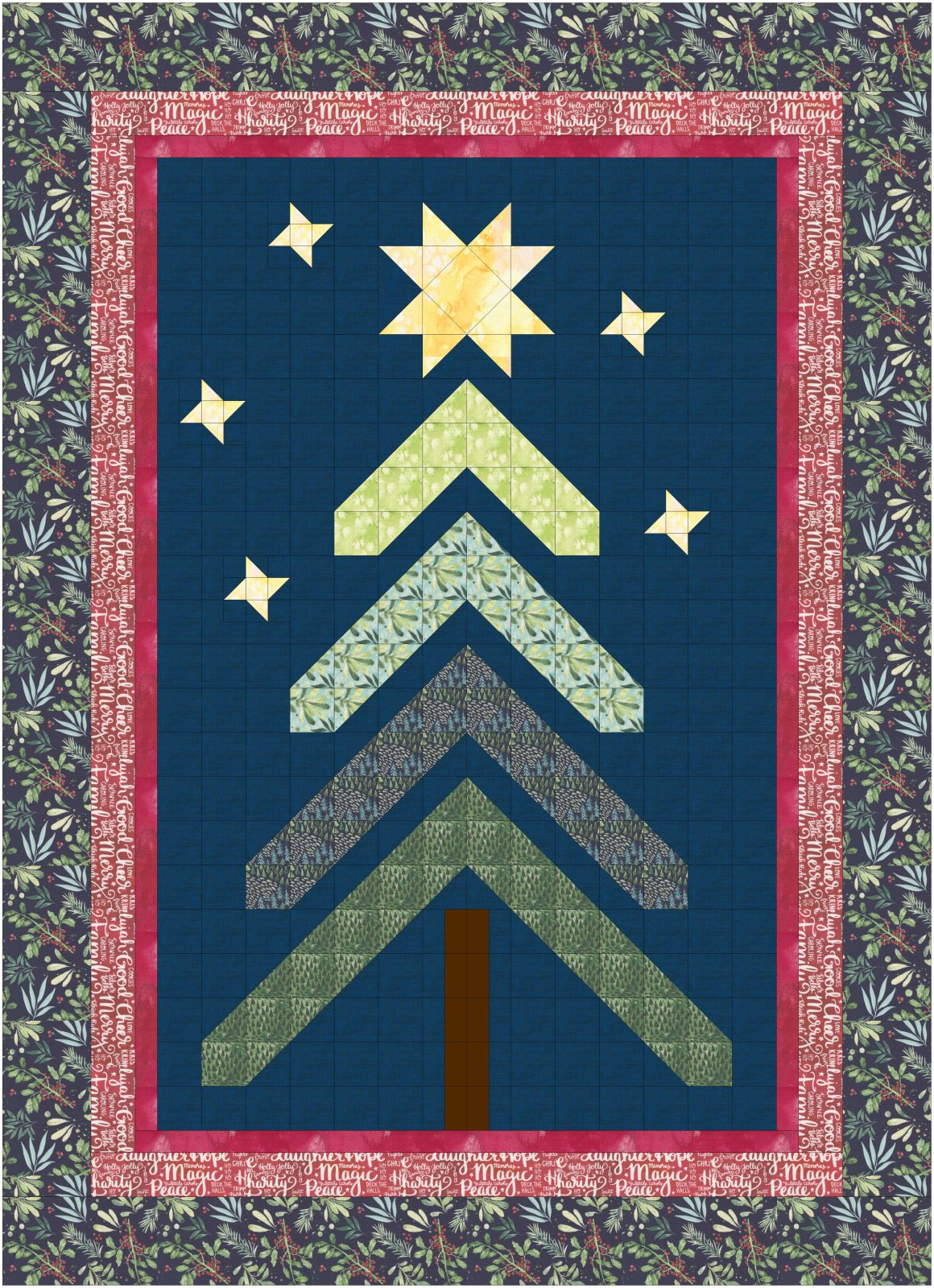 Sunflower Lane O' Christmas Tree Pattern