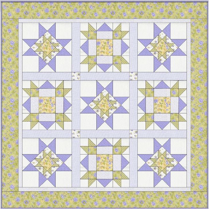 Sunflower Lane Spring Blooms Quilt Pattern