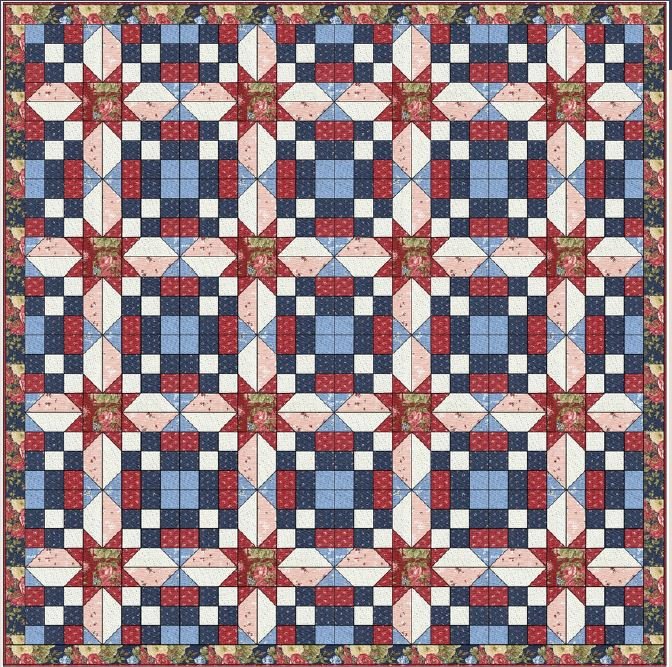 Sunflower Lane Secret Sawtooth Pattern